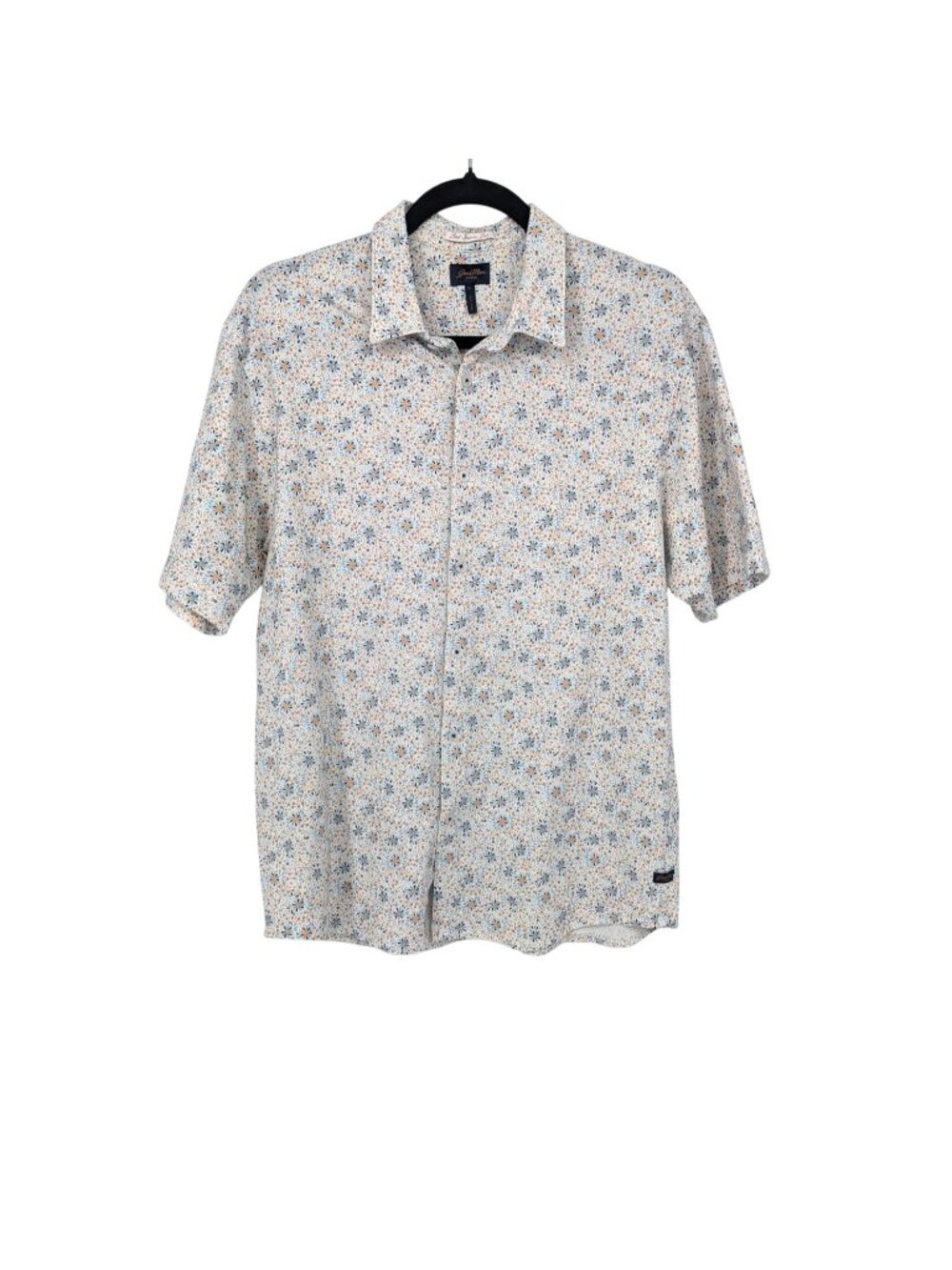 Good Man‎ Floral Button Up Shirt Floral Short Sleeve Office Resort Soft Medium